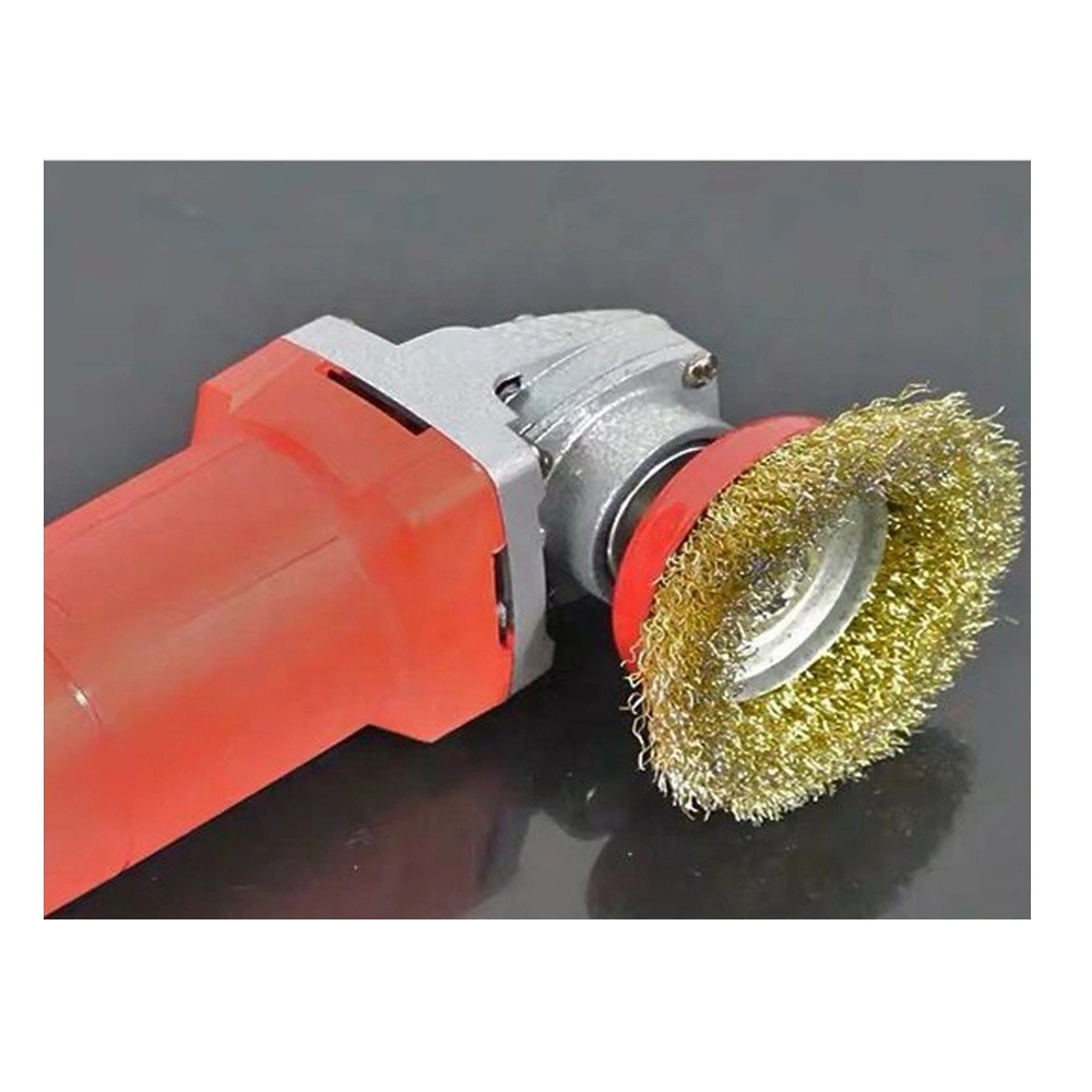 Free Sample Konaflex Cup Crimped Steel Wire Brushes with Nut for Angel Grinder or Electric Drill