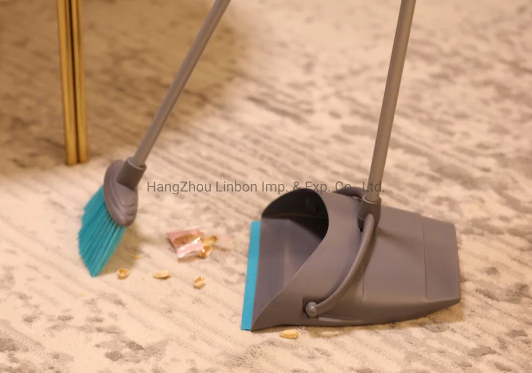 Plastic and Dustpan Set with Brush of Cleaning Tool on Hot Selling of Long Handle Broom Set