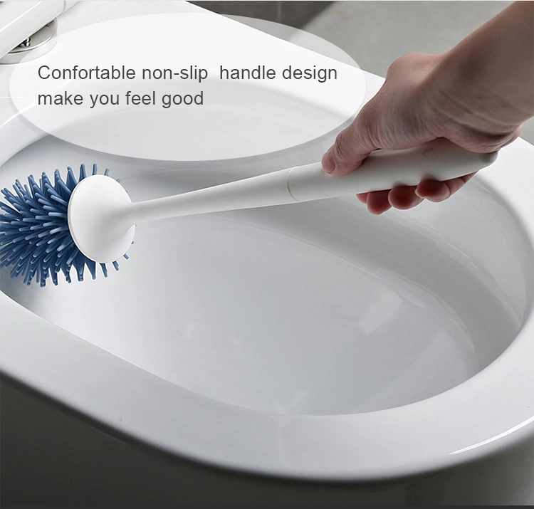 Household Cleaning Tool New Silicone TPR Flexible Toilet Bowl Brush