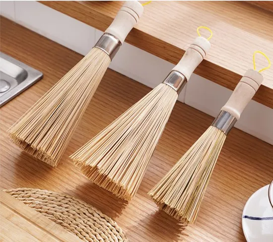 Bamboo Brush / Brush Pot Sweep Kitchen Pot Scrubber Brush 