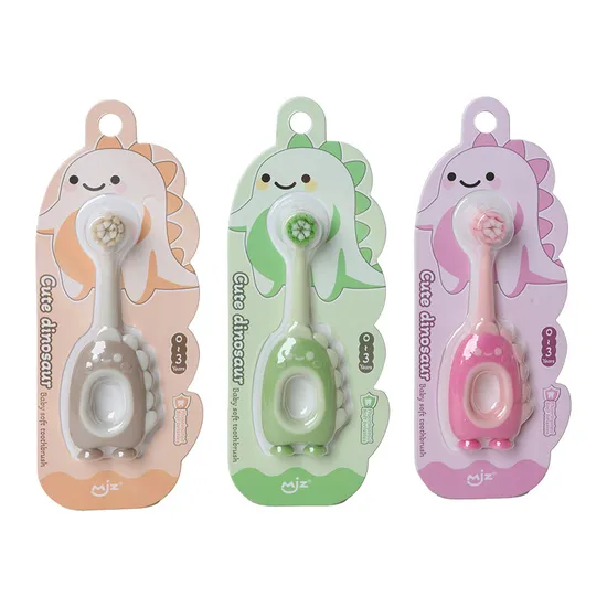 Cartoon Kids Toothbrush Dinosaur Fluorine Brush Filaments Toothbrush for Children 