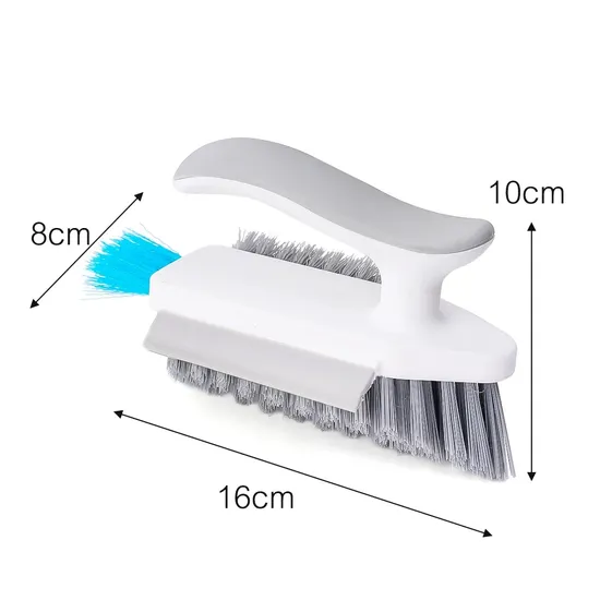 4 in 1 V Shape Kitchen Tile Floor Gap Scrubber Brush 