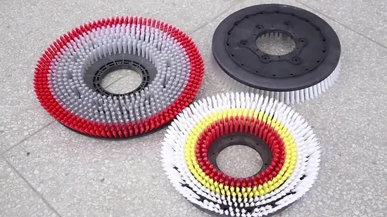 Stiff PP 0.5mm Bristle Rotary Cleaning Brush Plate Ride on Scrubber Floor Buffer Machine Disc Brush 
