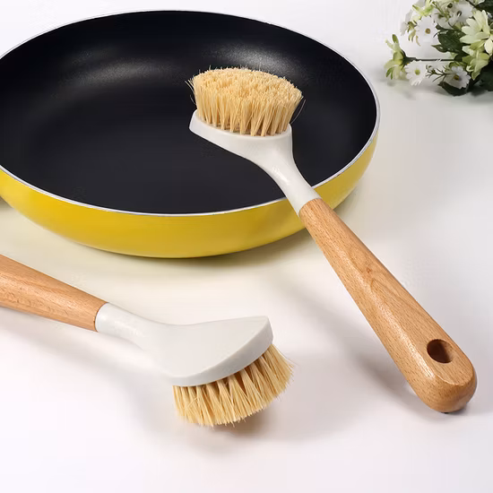 Kitchen Cleaning Brush with Handle Magic Washing Pot Brush