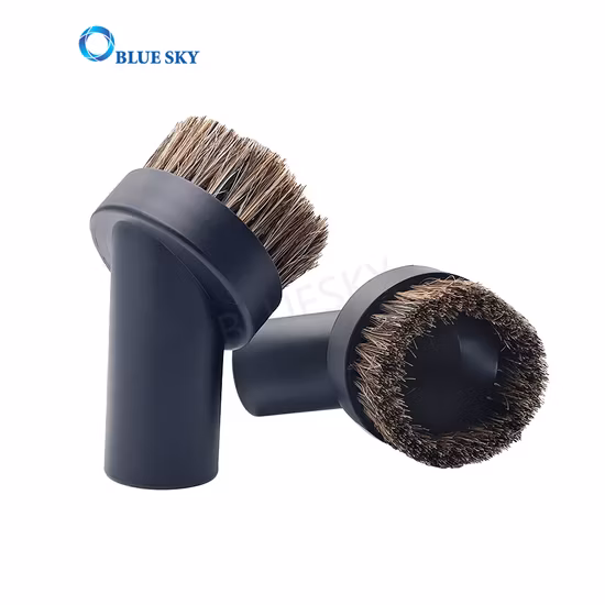 Diameter 32mm Universal Soft Horsehair Bristle Round Dusting Brush for Most Brands Vacuum Cleaner Attachment