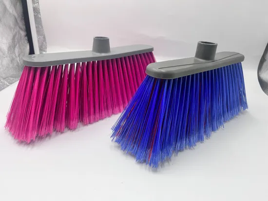 Household Item Floor Cleaning Plastic Broom Hard Bristle Fiber Broom Brush for Home Clean Use 
