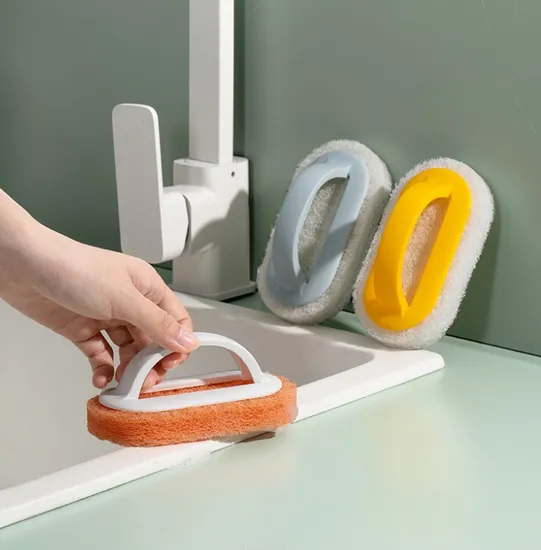 Wholesale Cleaning Sponge Brush for Kitchen and Bathroom Cleaning 