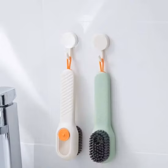 Household Multifunctional Cleaning Press out Liquid Portable Shoe Brush