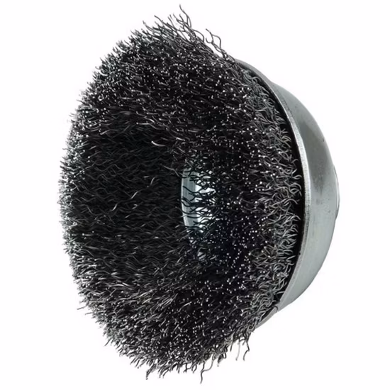 Free Sample Konaflex Cup Crimped Steel Wire Brushes with Nut for Angel Grinder or Electric Drill