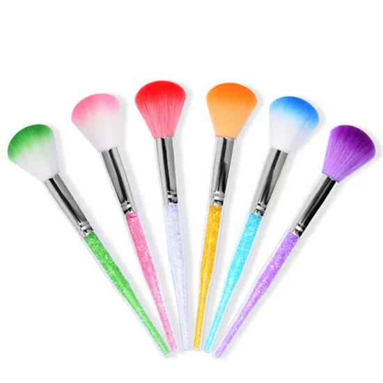 Nail Brush Cleaning Remove Dust Powder Cleaner for Acrylic UV Gel Dipping Powders Brushes Nails Art Manicure Care Dusting Tool 