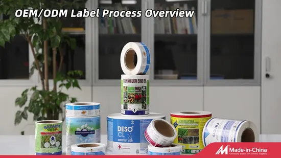 Daily Necessities Detergent Bottle Packaging Sticker Design Printing Waterproof Sticker Roll Label 
