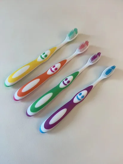 Soft Bristles DuPont Tynex Bristles Soft Rubber Handle Kids Toothbrush 