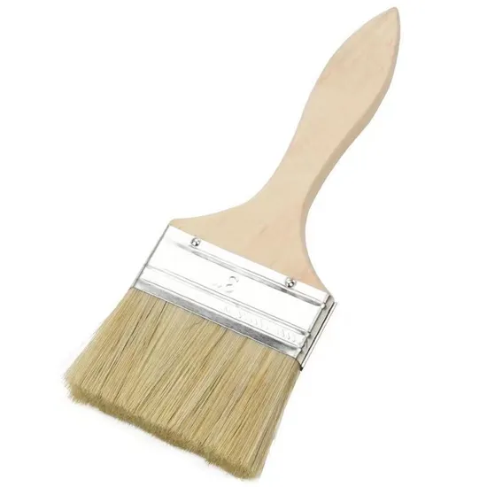 Thick Brown Brush Clean Sweep Waterproof Mixed Bristle Paint Brush Does Not Shed Hair Barbecue Brush Brush Household Long Hair Brush 