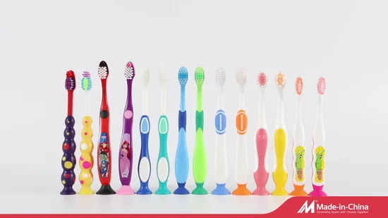 3+Years PP TPE Handle Soft DuPont Tynex Bristles Training Kids Toothbrush 
