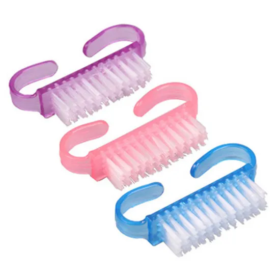 Plastic Nail Cleaning Tools Nail Art Dusting Brush 