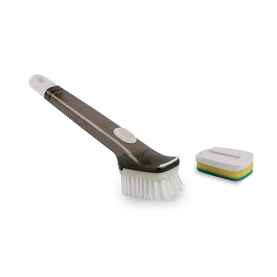 Nature Handle Cleaning Bubble up Soap Dispenser Dish Dish Sponge Brush for Kitchen 
