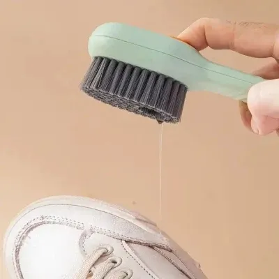 Automatic Liquid Soap Dispenser Kitchen Laundry Shoe Cleaning Brush 