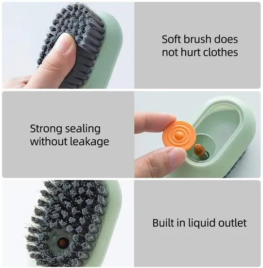 Hot Selling Shoe Brush Automatic Liquid Discharge Deep Cleaning Soft Bristles Household Laundry Cleaning Brush Cleaning Tools Fo 